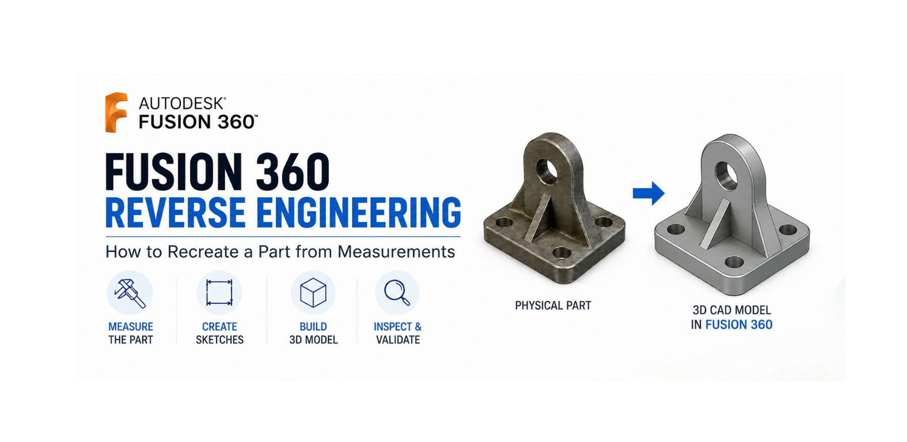 Fusion 360 Reverse Engineering: How to Recreate a Part from Measurements